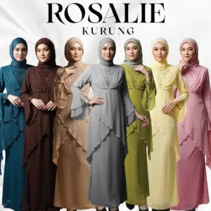 Kurung Rosalie By AK World Chiffon Series S-XL