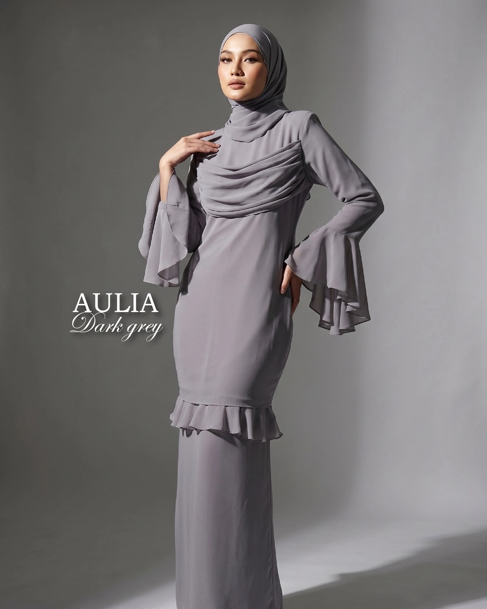 Kurung Aulia by AK World Chiffon Series S-XL - Image 7