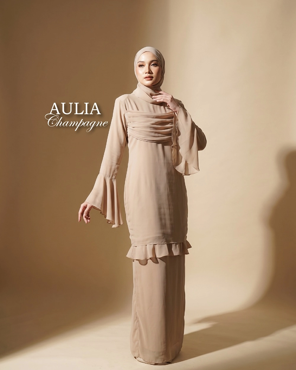 Kurung Aulia by AK World Chiffon Series S-XL - Image 6
