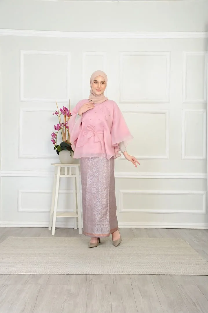 Ogenza Songket Soft Pink