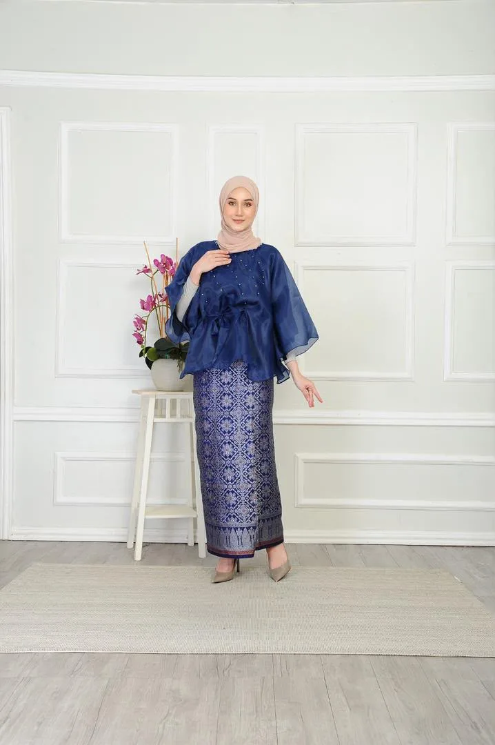 Ogenza Songket Navy Blue