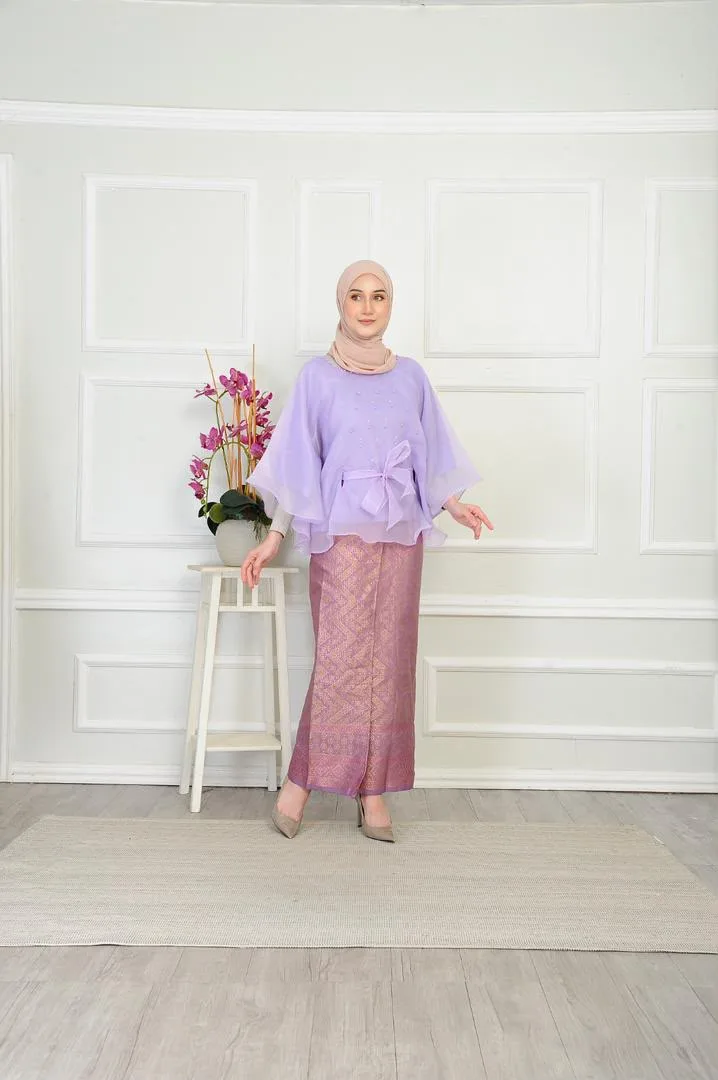 Ogenza Songket Lavender Purple