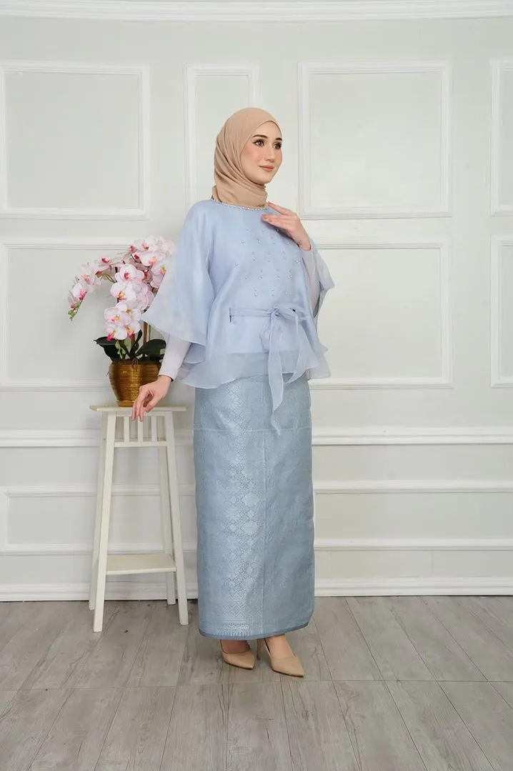 Ogenza Songket Silver Gray
