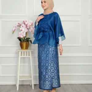 Ogenza Songket Teal Blue